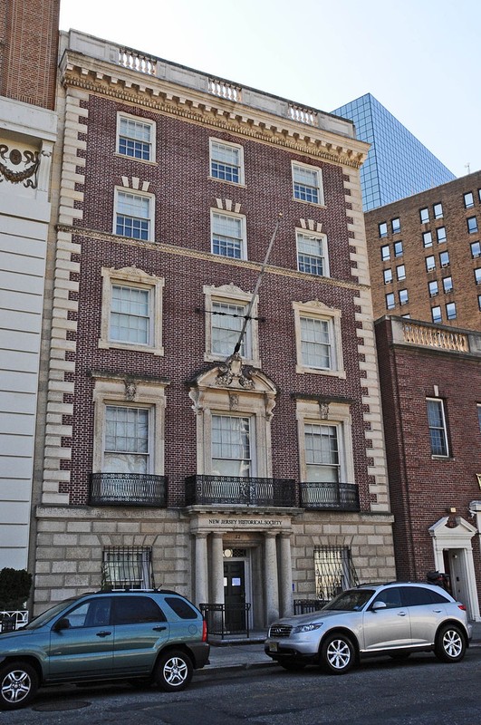 The New Jersey Historical Society was founded in 1845 and is located the historic forme Essex Club.