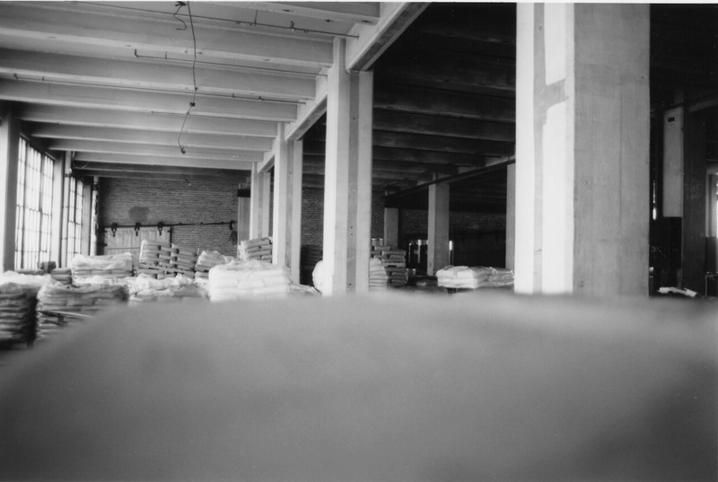 Inside the former factory in 1998