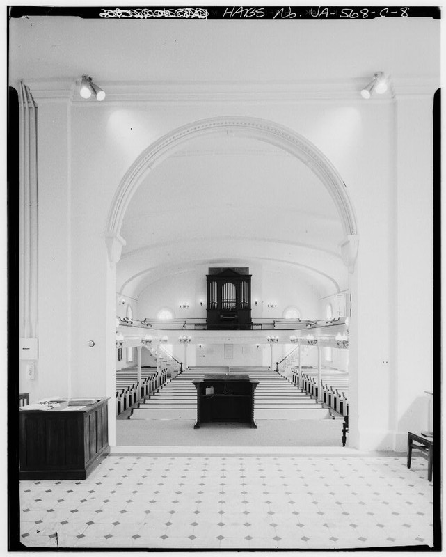 Looking into the auditorium (northwest) from the statue , Jul 1968