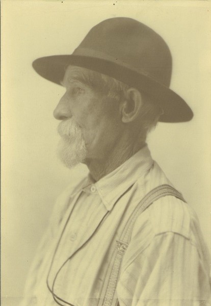 Thomas Canavan, ca. 1906. Waugh, F. A. (Frank Albert), 1869-1943 (photographer). Thomas Canavan was placed in charge of the Durfee Plant Houses by President William S. Clark. Subsequently he had worked as the college janitor.