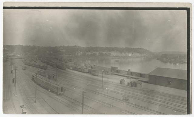 Union Depot railyards through the valley (1915)