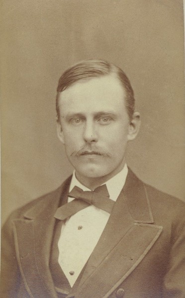 Henry Hague, class of 1875. Hague was one of the founding members of Phi Sigma Kappa.