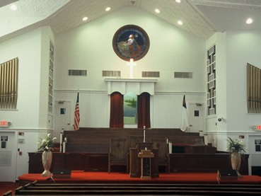 Interior of Ebenezer Baptist Church