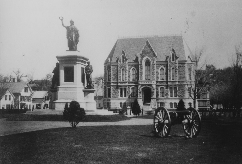 Milmore Civil War Monument, in front of County Courthouse, also 1870's