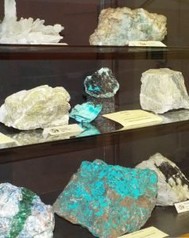 Some of the Minerals on display from the local area.