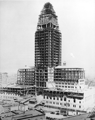 Los Angeles City Hall Under Construction, ca. 1927 
