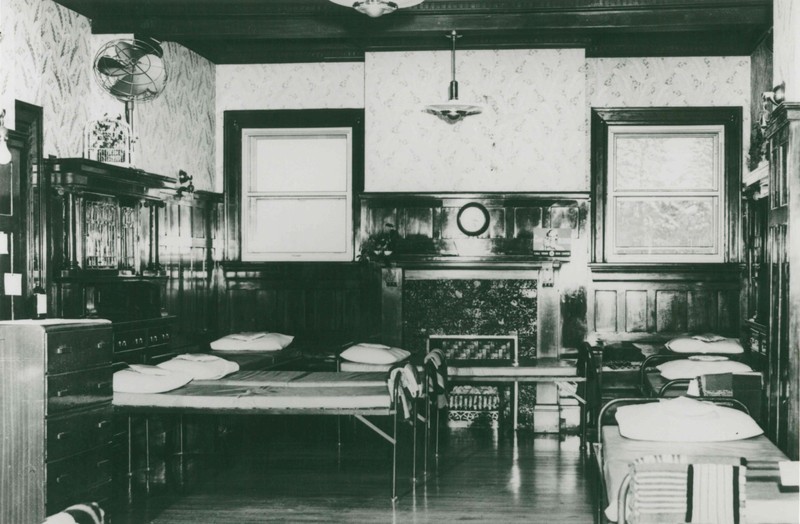 Image 5, Dining Room during the Red Cross Occupation, 1950's 