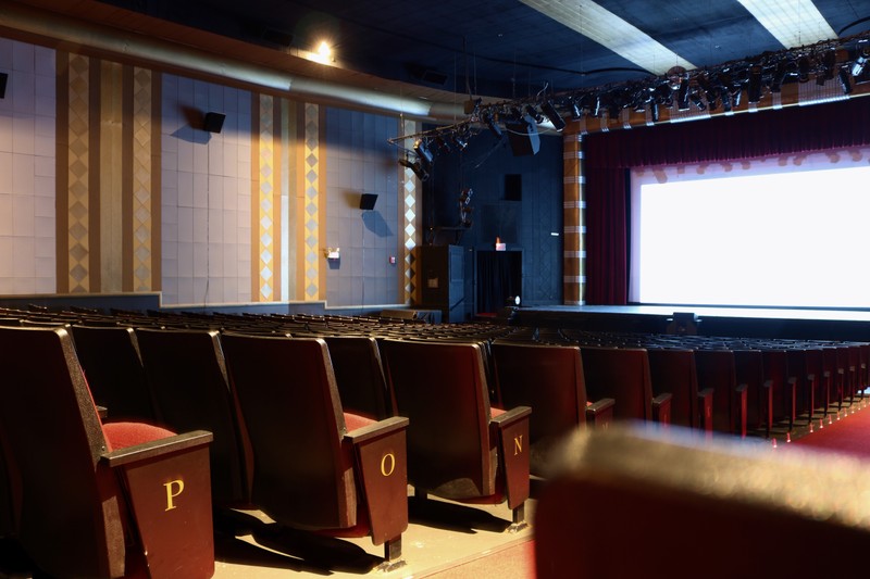 Modern-day interior of the Grand. Not orginally a live theater venue, the Auditorium supports dozens of theater and live music performances a year. (GrandOnline).