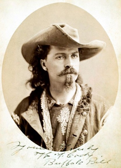 "Buffalo Bill" Cody began working for the Pony Express at the age of 14. He is perhaps one of the most colorful characters to come from the era of westward expansion and even headlined his own 'Wild West' show in both America and in Europe.