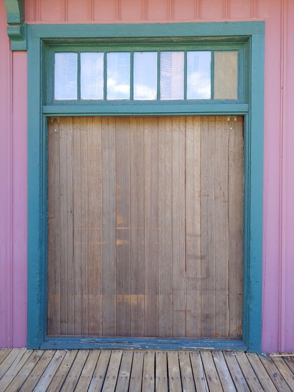 Original baggage door to front platform