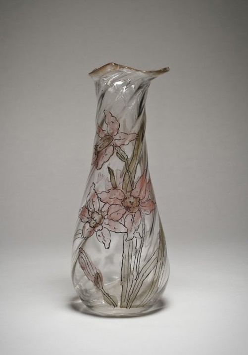 Napoli Vase, Mt. Washington Glass Company, manufacturer and Albert Steffin, decorator, May 22, 1894 