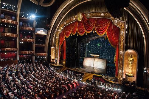 The inside of the Dolby Theatre.