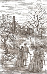 This illustration depicts Douglass coming back to Rochester to check on the state of his farm after the fire. His whole family and many of his possessions were saved.
http://www.gccschool.org/freedom/pics/housefire_thumb.jpg