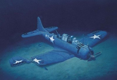 The Douglas SBD-2 BuNo 2106 at the bottom of Lake Michigan