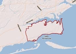 A map of where the NAS is in Pensacola 