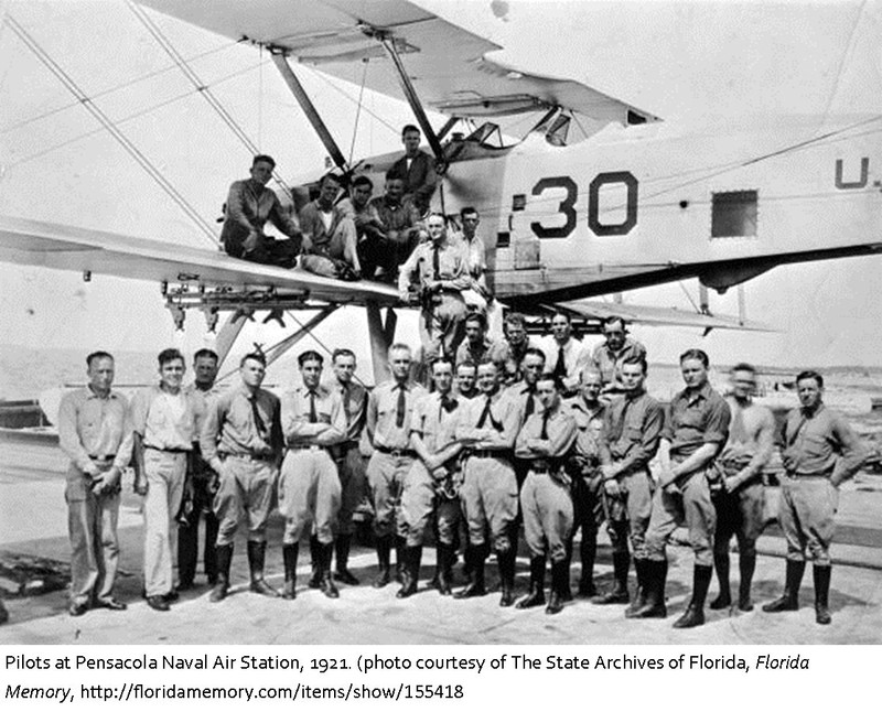 Pilots on one of the aircrafts on the NAS Pensacola 