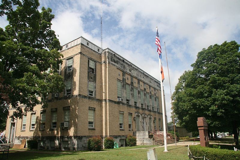 The Adair County Courthouse.