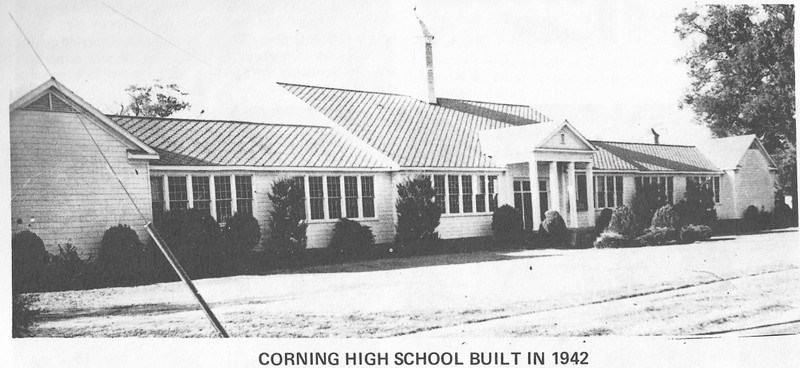 A picture of the School from the Corning Centennial Book