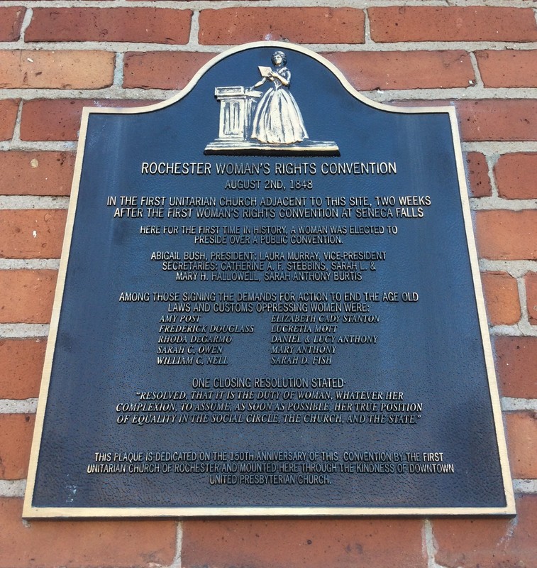 Plaque that marks the location now.