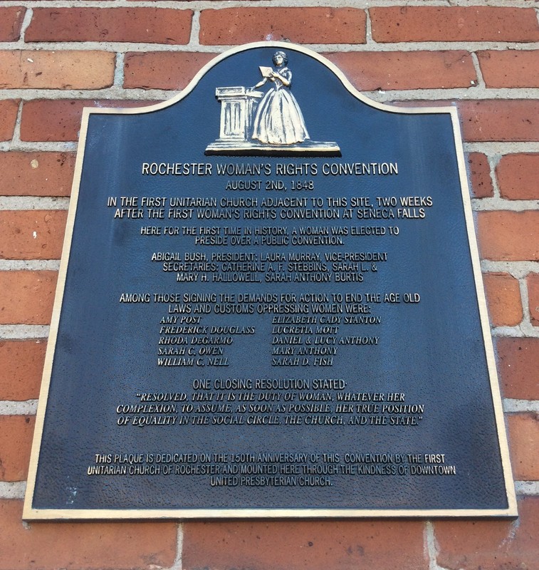 Plaque that marks the location now. 