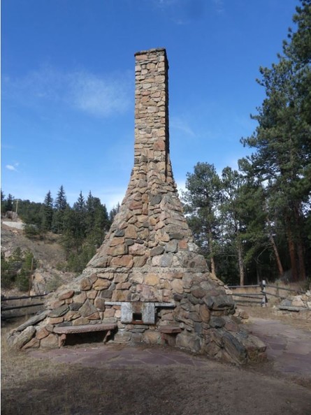 Chimney located in O'Fallon Park