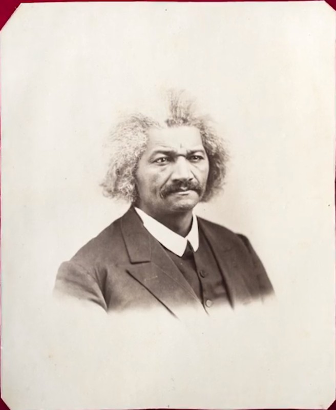 A librarian discovered this photograph of Rochester's most influential resident, Frederick Douglass, stuck between the pages of a scrapbook in Rundel Memorial Library in 2016. 