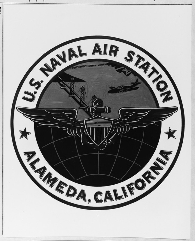 Official emblem of the Naval Air Station, circa 1947 (NHHC).