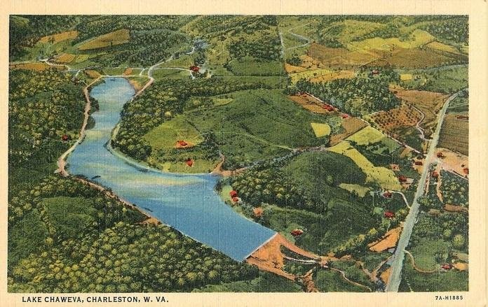 1944 Lake Chaweva Postcard. Provided by Cindy Morse Fioravante.