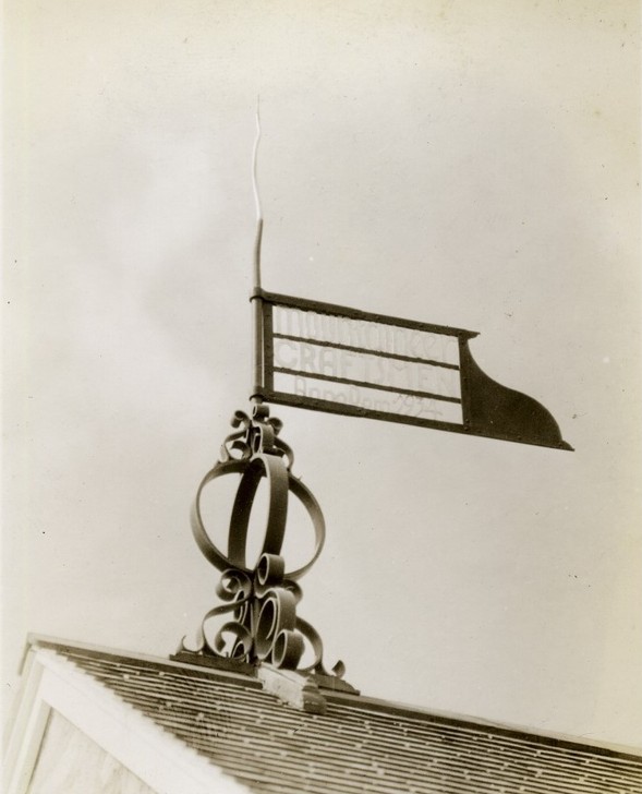 Forge weather vane made by Blacksmiths in the shop - item is still on display in the Forge