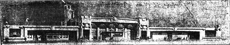 March, 1910 Newspaper header of Joplin Union Depot (architects sketch)