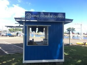 One Ocean Diving has a check in booth where participants will check in before their departure. 