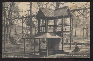 The Pertle Springs bandstand structure over the mineral spring circa 1900. Johnson County Historical Society