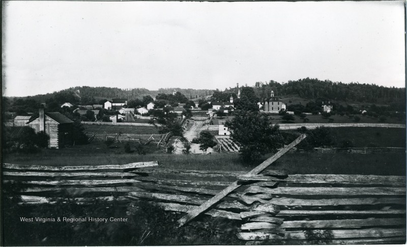 Harrisville in 1884, two decades after the Jones-Imboden Raid's occupation of town.