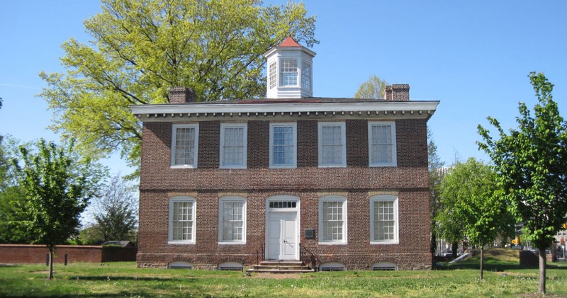 The front Of the William Trent house.