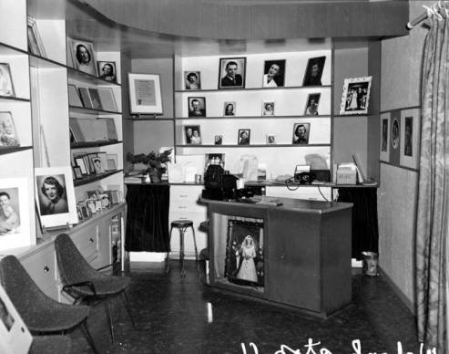 The inside of Hutchison Photo Studios, taken October 17, 1953, by R.R. Hutchison. Courtesy WSU Special Collections. http://content.libraries.wsu.edu/cdm/singleitem/collection/hutchison/id/227/rec/1