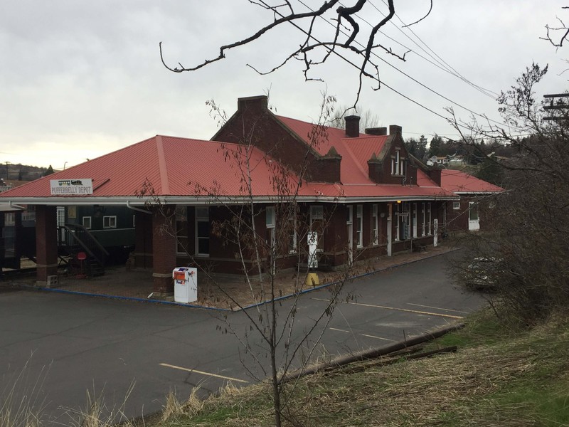 View of the former Northern Pacific Railroad Depot, taken February 2018.