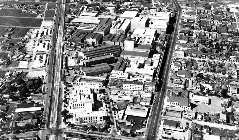 An aerial shot taken in 1924. Photo from Sony Pictures.