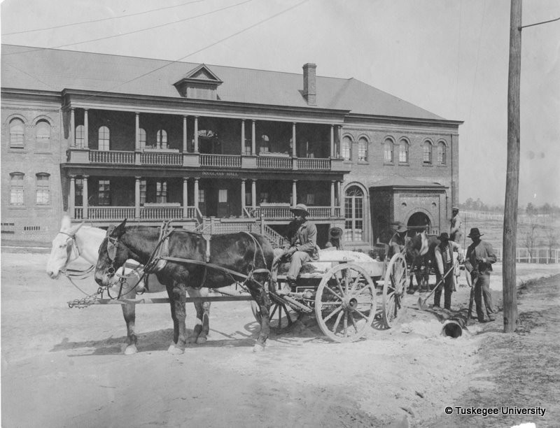 The original Frederick Douglass Hall shortly after it was completed in 1904