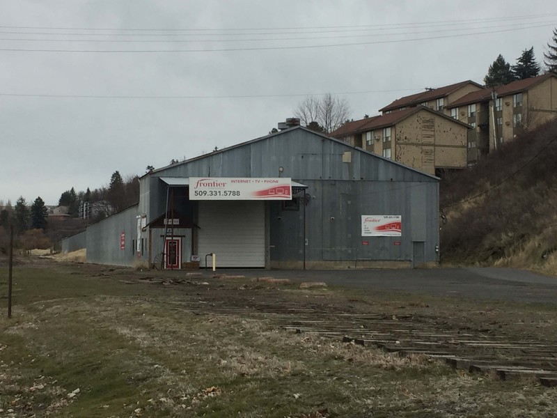 View of the former Dumas Seed Warehouse, taken February 2018.