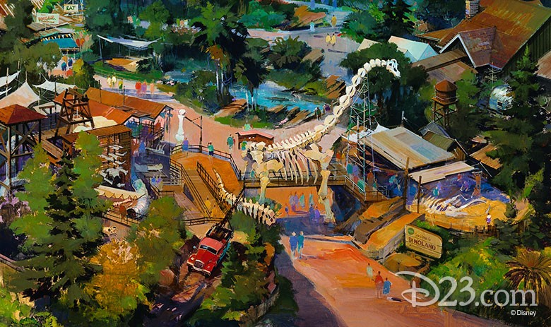 Concept Art for Dinoland USA