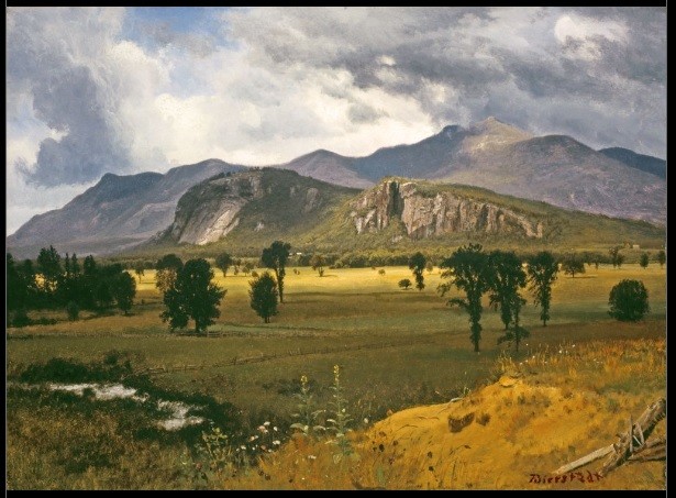 Moat Mountain, Intervale, New Hampshire. Circa 1862, by Albert Bierstadt