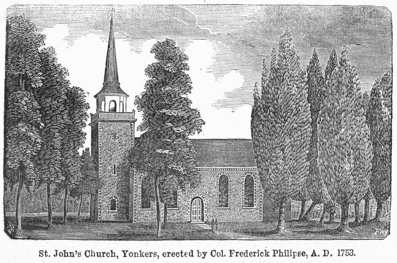 St. John's Episcopal Church, circa 1855.