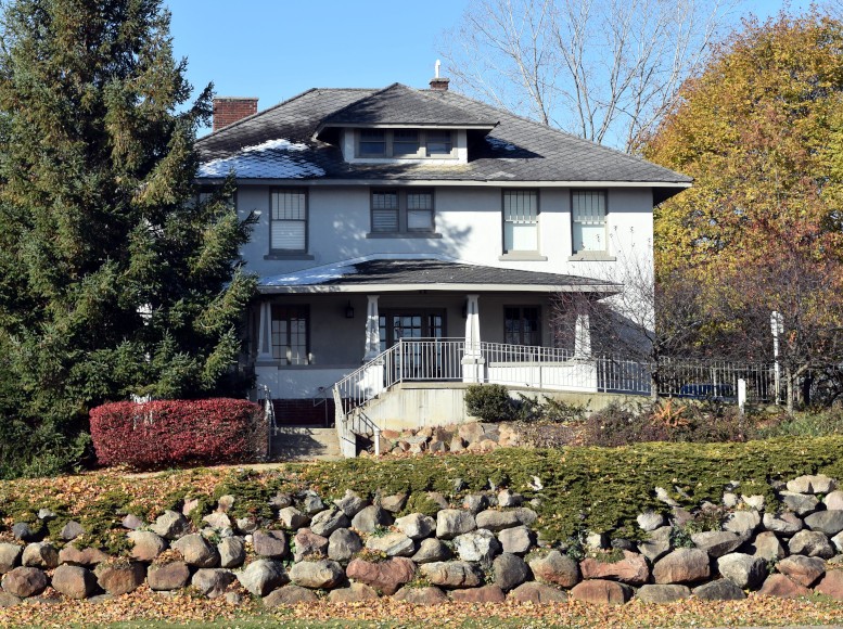 Oliver P. Gibbs House, east elevation, 2020