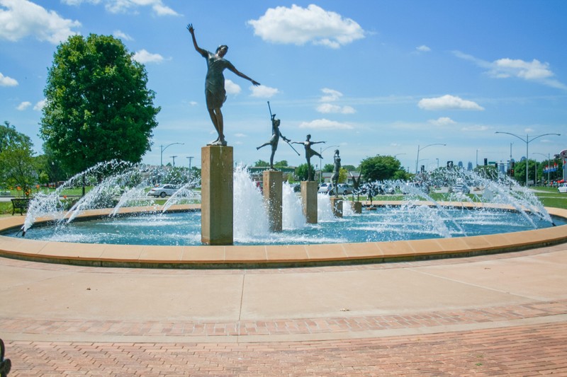 Sky, Cloud, Water, Fountain