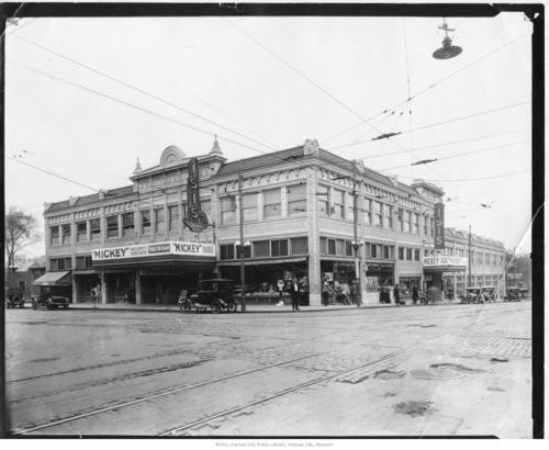 Wirthman Building and Isis Theatre c. 1918