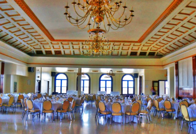 The Marunde Ballroom is one of DANK Haus' most popular venues, used for weddings and other events. Image obtained from SpaceFinder Chicago.