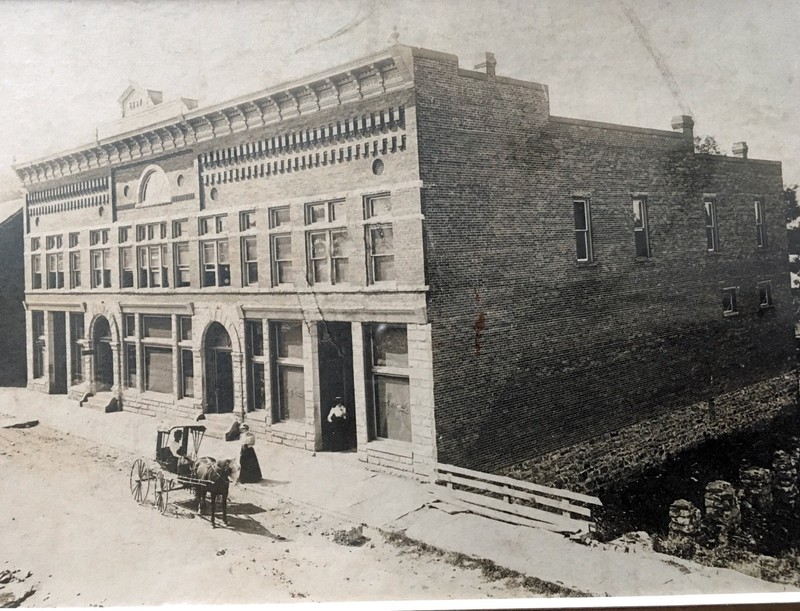 Greenbrier Valley Bank Building soon after completion in 1897. Photo courtesy of Judy Deegans.