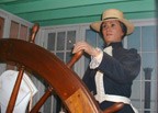 Portland's Captain Mary Millicent Miller, a robotic mannequin, tells how she became "a lady steamboat man," the first woman licensed as a steamboat master in America. 