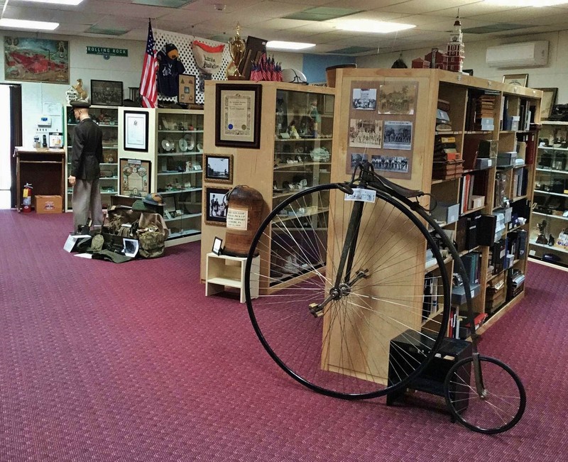 Latrobe Area Historical Society museum display room