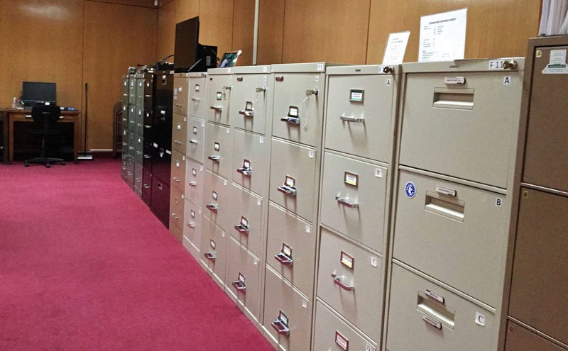 File cabinet collection for business, recreation, churches, communities, families, government, industry, organizations, schools, sports, transportation and wars